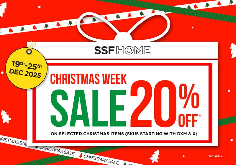 Christmas week sale poster